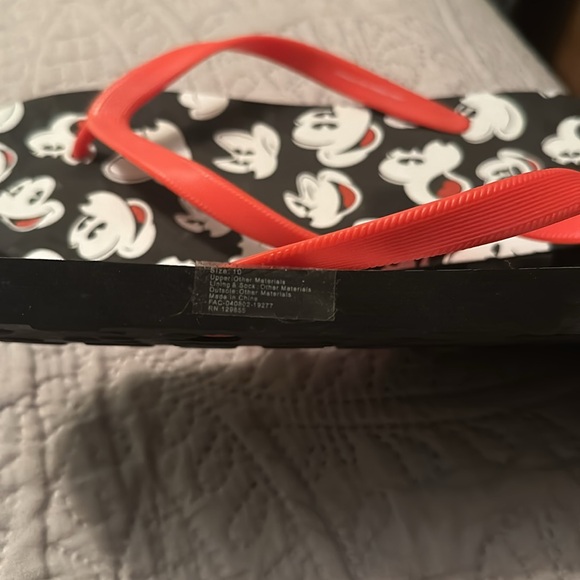 Disney Men’s Mickey Mouse flip flops size 10 - Picture 5 of 5